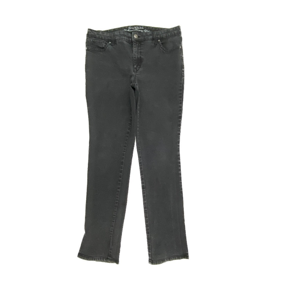 Gloria Vanderbilt Modern Straight Leg Women's size 12 Black Denim jeans